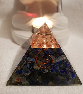Orgonite Pyramid with Lapis Lazuli