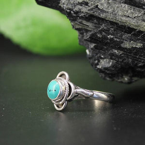 Turquoise Round Cabochan Ring