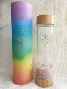 Crystal Water Bottle - Bamboo