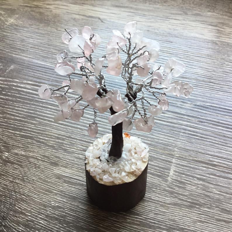 Rose Quartz Tree - Fairy Size