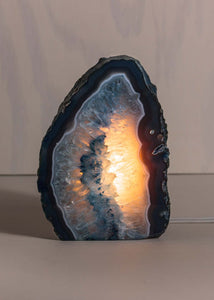 Agate Blue Tall Candle Holder
